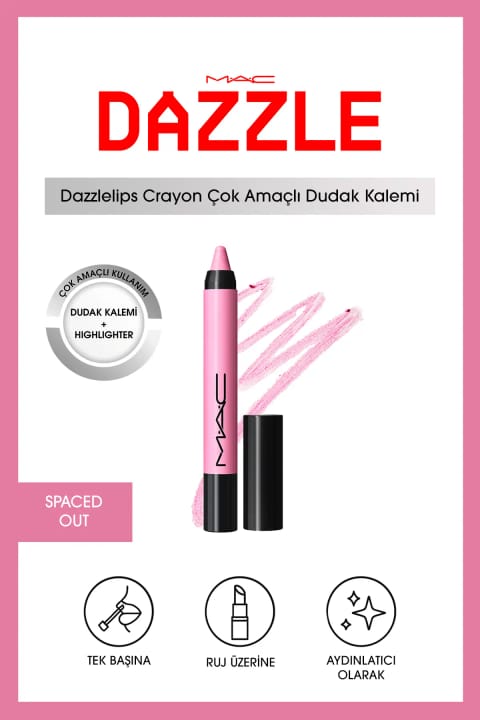 مداد لب براق M.A.C Dazzlelip Crayon - Spaced Out