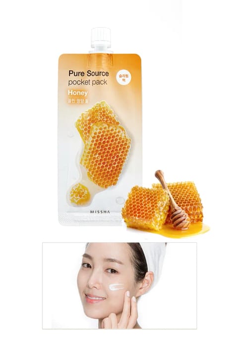 ماسک شب عسل Missha ژله‌ای مغذی و مرطوب‌کننده Pure Source
