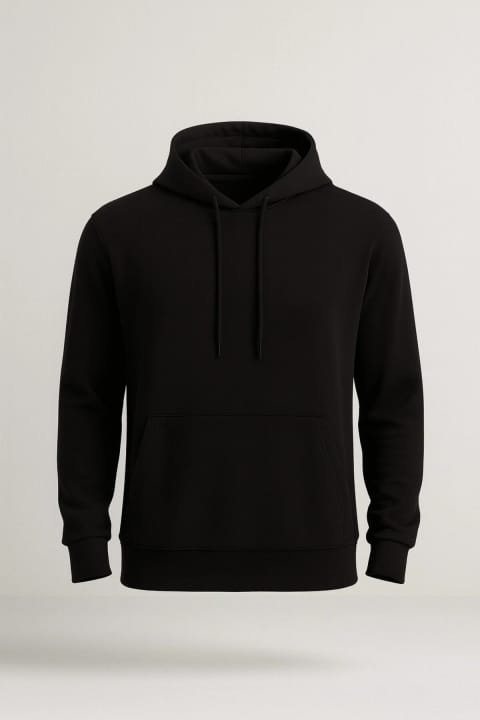 سویشرت هودی جیبدار Valiberta Luc Oversize Basic Dalgıç پارچه ویسکون