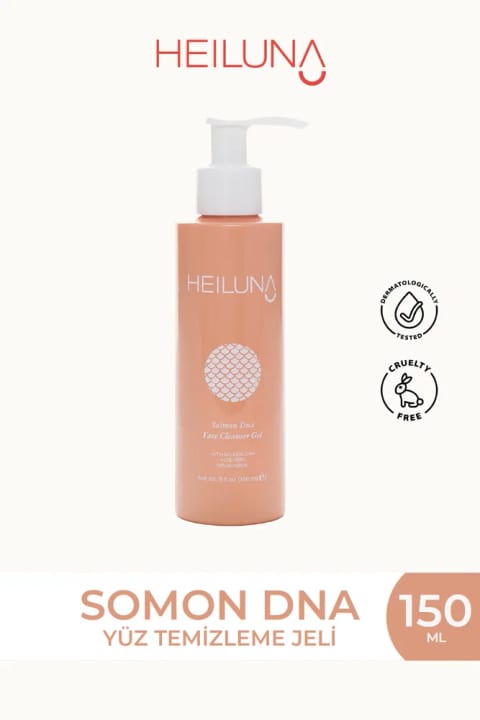 ژل شستشوی صورت Heiluna با DNA سالمون و آلوئه ورا و نیاسینامید ۱۵۰ میلی‌لیتر