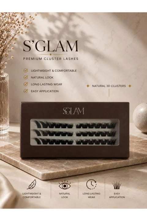 S'GLAM PRO. مژه مصنوعی تکی شماره F56
