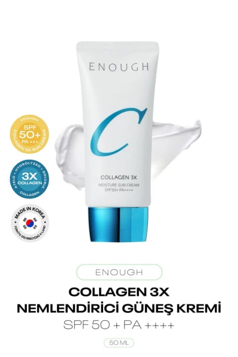 Enough کرم ضدآفتاب مرطوب‌کننده حاوی 3X Collagen