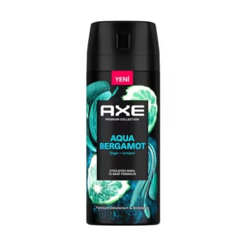 Axe Premium Collection اسپری دئودورانت مردانه Aqua Bergamot 72 ساعت طراوت 150 ml