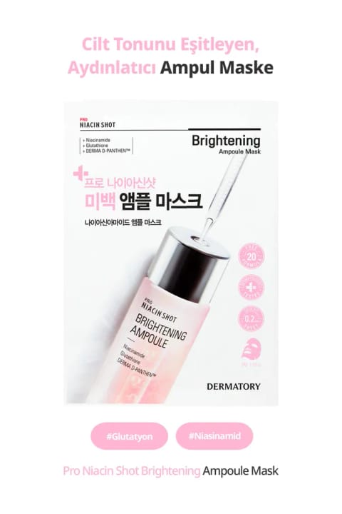 DERMATORY Pro Niacin Shot Brightening Ampoule Mask