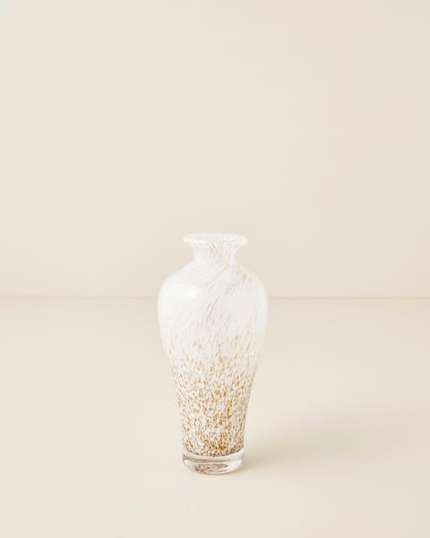 گلدان شیشه‌ای Elegante ۲۰,۵ سانتی‌متری سفید