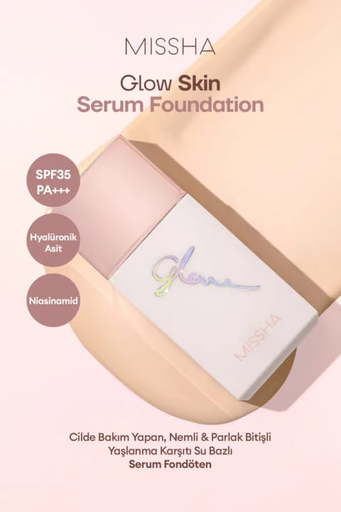 Missha سرم‌فاندِیشن آب‌پایه درخشان ضدپیری Glow Skin Serum