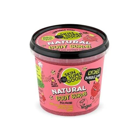 Organic Shop اسکراب بدن لیچی و آدامس بادکنکی ۳۶۰ میلیلیتر