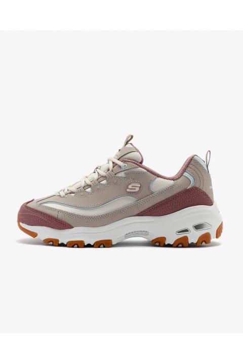 SKECHERS D'lites - کفش اسنیکر زنانه POPULAR VOTE رنگ Taupe/Multi مدل 150241 TPMT