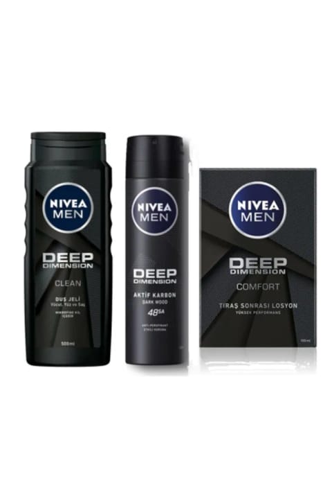 ست مراقبت مردانه NIVEA Deep Dimension 3 تکه