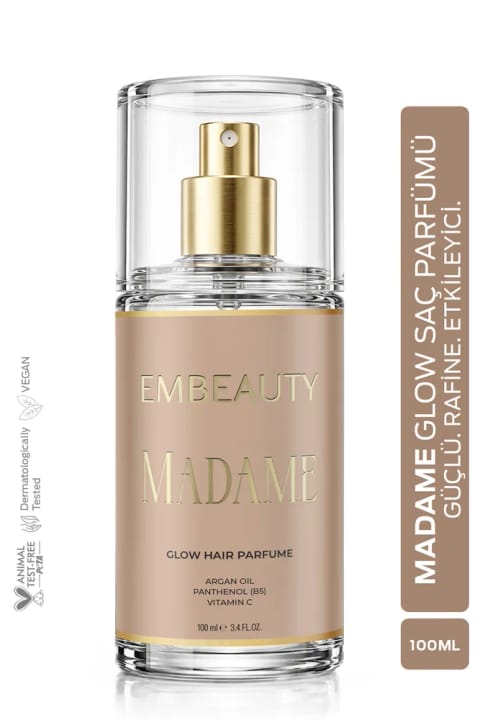 Embeauty Madame Glow اسپری معطر مو با آرگان اویل 100 میلی‌لیتر