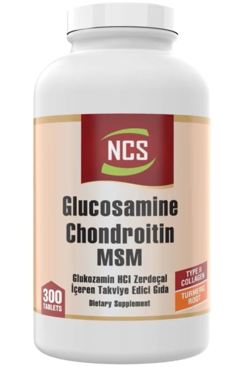NCS گلوکزامین کندرویتین MSM کلاژن زردچوبه 300 عددی