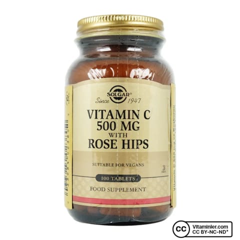 Solgar Vitamin C 500 Mg Rose Hips 100 Tablet