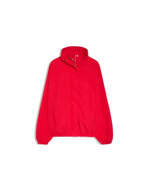 Bershka کاپشن نایلونی اورسایز با آستین خفاشی