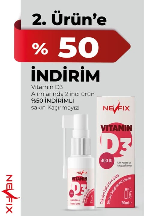 قطره خوراکی Nevfix Vitamin D3 400 IU