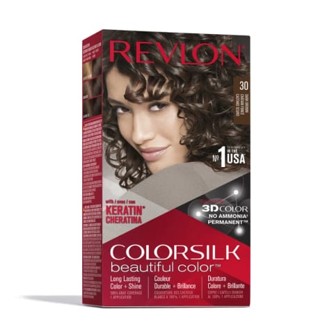 رنگ مو Revlon ColorSilk Beautiful Color 30 قهوهای تیره