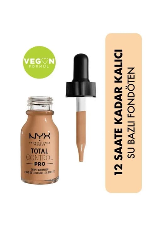 NYX Professional Makeup Total Control Pro Drop فونداسیون با پوشش قابل تنظیم