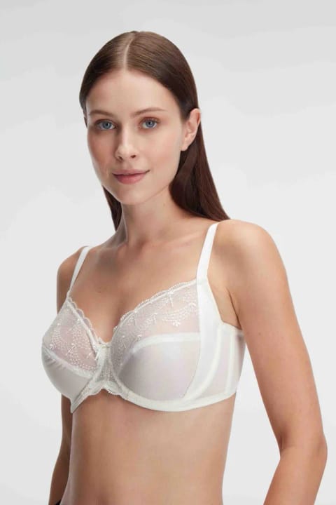 Anıl Lingerie زنانه پارلمان بنددار ساتن توری بدون ساپورت سینهبند فرمدهنده...