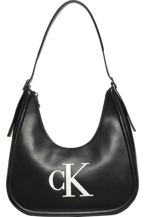 کیف دستی زنانه Calvin Klein مدل Bold Crescent مشکی