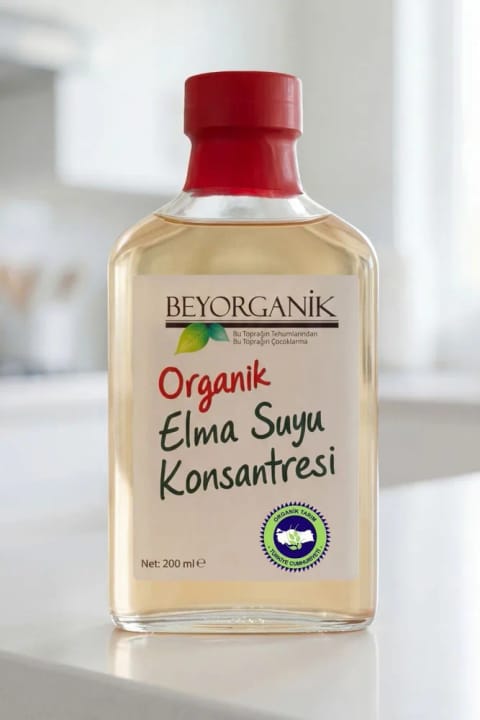 BEYORGANİK عصاره غلیظ آب سیب ارگانیک ۲۰۰ میلی‌لیتر (دارای آنالیز سموم)