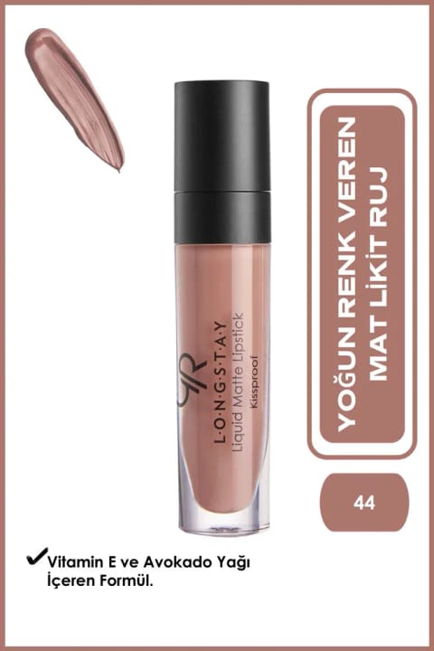 Golden Rose Longstay Liquid Matte Lipstick شماره 44