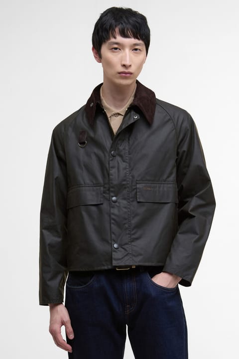 کاپشن چرب Barbour Spey Slim OL51 زیتونی