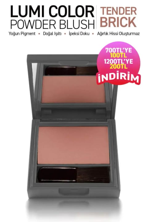 Alix Avien پودر رژ گونه با بافت ابریشمی فوقالعاده نرم و رنگدانه متراکم - Lumi Color — 155 Tender Brick