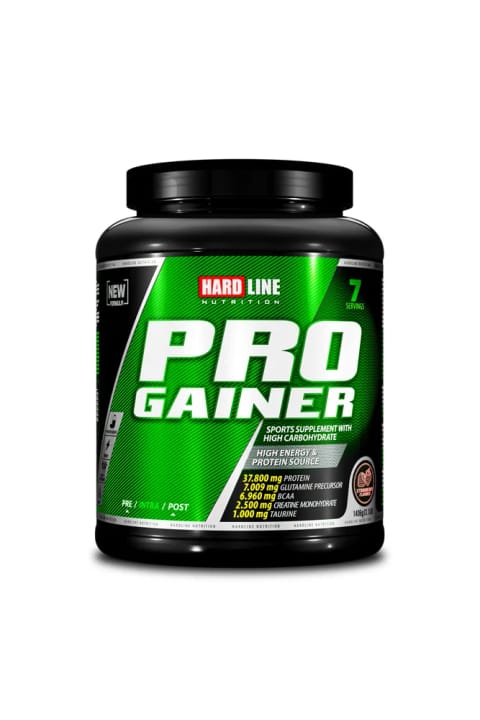 پودر کربوهیدرات گینر Hardline Pro با طعم توتفرنگی 1406 گرم مکمل پروتئینی