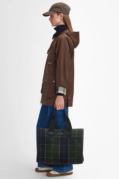 کیف دوشی Barbour Turnberry طرح Tartan مدل OL91 Classic Tartan