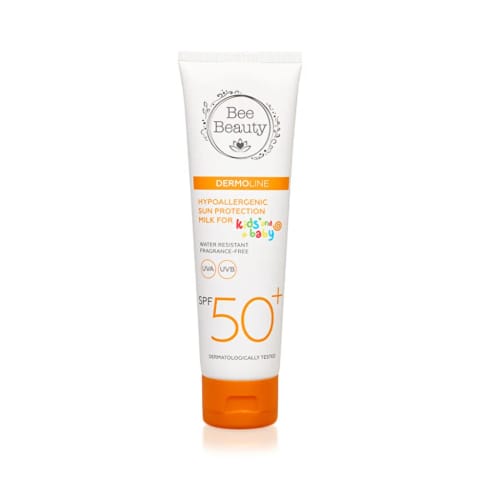 بی بیوتی شیر ضدآفتاب ضدحساسیت کودک و نوزاد SPF 50+ حجم 100 میلیلیتر