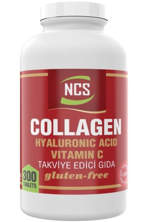 NCS هیدرولیز شده کلاژن ۳۰۰ قرص هیالورونیک اسید ویتامین C تیپ ۱-۲-۳