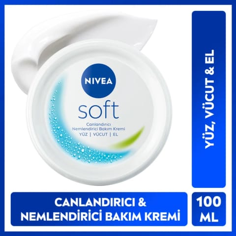 NIVEA Soft کرم مراقبت مرطوب‌کننده 100 میلی‌لیتر