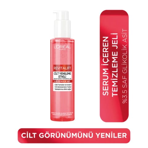 Loreal Paris Revitalift ژل پاکسازی با اثر بازسازی پوست ۱۵۰ میلیلیتر (حاوی گلیکولیک اسید)