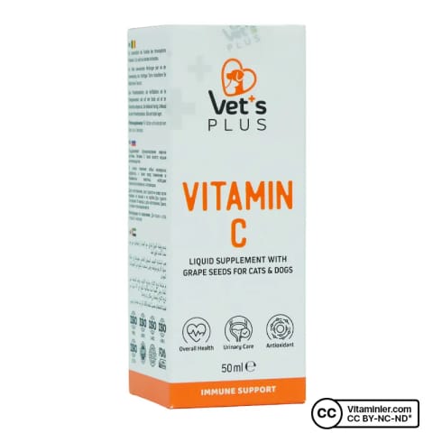 ویتامین C Vet's Plus مخصوص گربه و سگ ۵۰ میلیلیتر