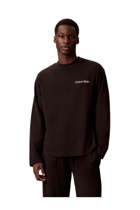 تیشرت آستین بلند یقه گرد مردانه Calvin Klein مدل LV00NM2928 رنگ مشکی