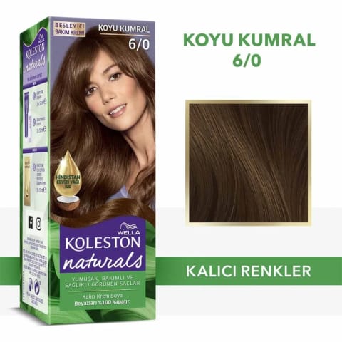Wella Koleston Naturals رنگ مو 6/0 قهوه‌ای تیره