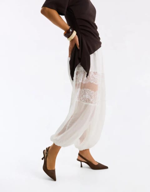 کفش پاشنهدار اسلینگبک Kitten Heel برشکا