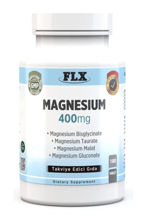 FLX 180 قرص کمپلکس منیزیم 400 میلیگرم بیسگلیسینات مالات تائورات