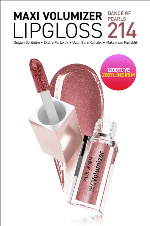 Alix Avien Maxivolumizer Lipgloss 214 - Dance Of Pearls - ماندگار و مرطوب‌کننده...