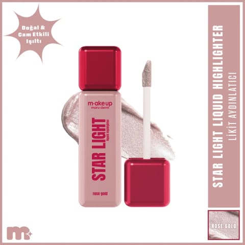 Maruderm Make Up Star Light Liquid Highlighter Rose Gold
