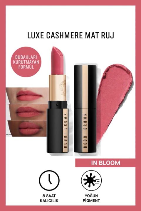 رژ لب مات کشمیر لوکس BOBBI BROWN - In Bloom