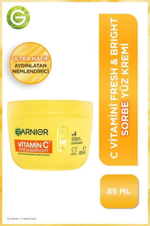 گارنیر کرم مرطوبکننده سوربه روشنکننده ویتامین C Fresh & Bright