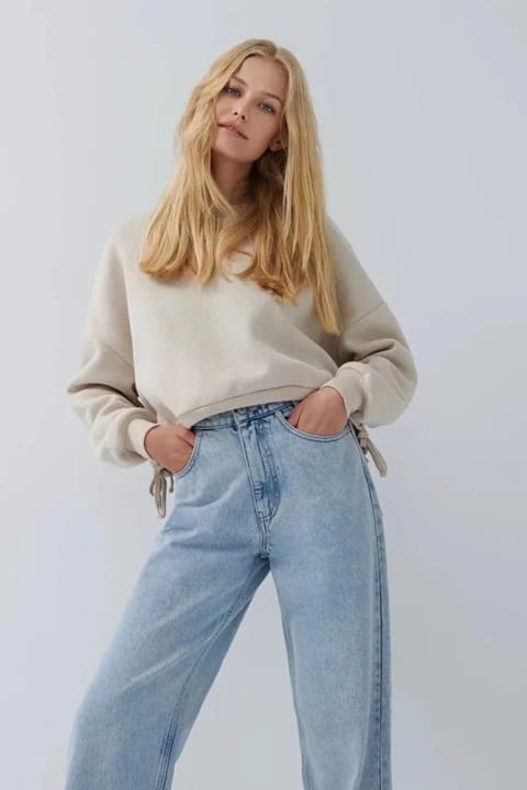 TRENDNATUREL Lucy 90's بوت جین آبی یخی واش سنگشده با کشسانی فوقالعاده بالا...