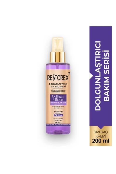 Restorex Collagen Biotin حجم دهنده مایع مو 200ml