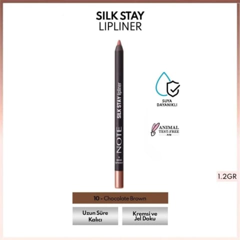 Note Silk Stay Lipliner 10 Chocolate Brown