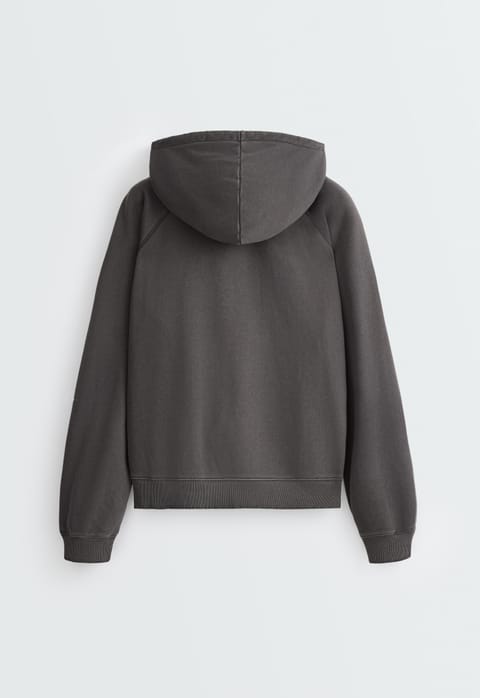 سویشرت هودی زیپدار fleece از ترکیب پنبه