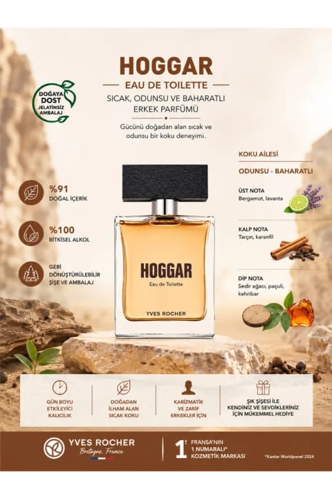 Yves Rocher هوگار ادو تویلت مردانه ۵۰ میلی‌لیتر