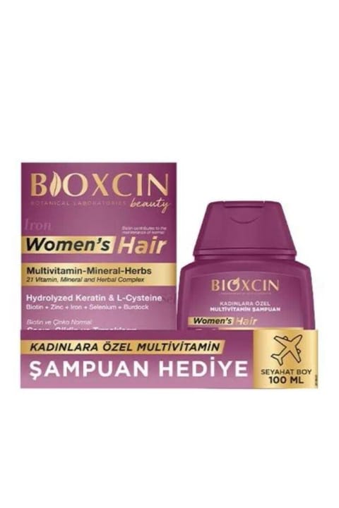 Bioxcin Women's Hair 30 قرص همراه با شامپو هدیه