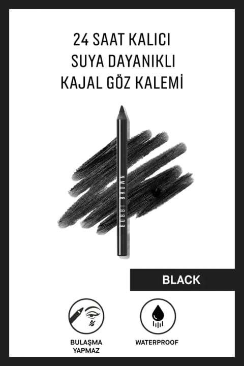 BOBBI BROWN خط چشم Kajal ضدآب با ماندگاری ۲۴ ساعت - مشکی