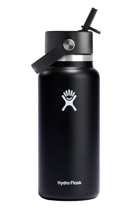 فلاسک آب Hydro Flask با درب پهن و نی، 946 میلیلیتر (32 اونس) - مشکی