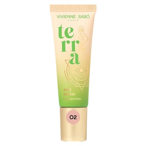 Vivienne Sabo Terra Matte کرم پودر 02 Beige - پوشش کامل و فاقد برق
